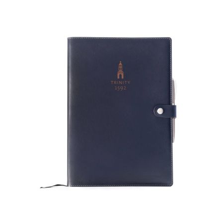 CarveOn Leather A4 Notebook + Pen Brown