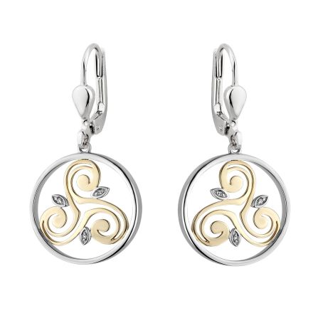Solvar Sterling Silver Round Spiral Earrings 