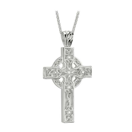 Solvar Sterling Silver Celtic Trinity Knot Cross