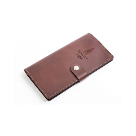 CarveOn Leather Travel Wallet Brown